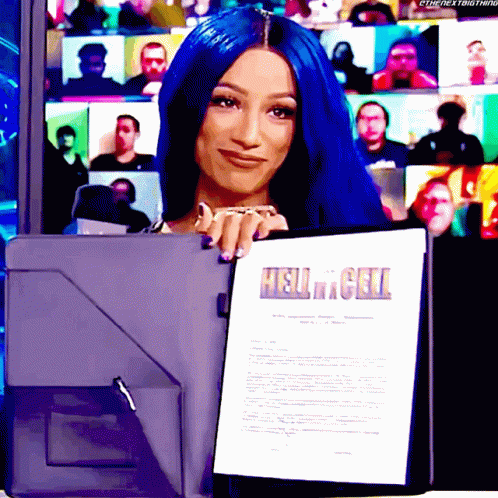 Sasha Banks Hell In A Cell GIF - Sasha Banks Hell In A Cell Contract GIFs