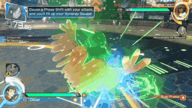 a screenshot of a video game shows a character named oliver