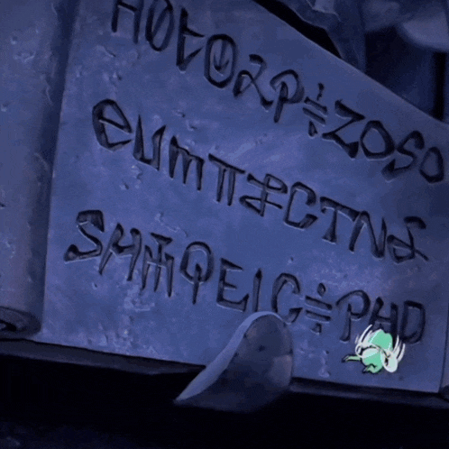 a cartoon frog is standing in front of a sign that says hotorp = zoso