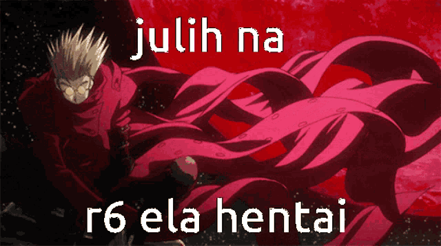 julih na r6 ela hentai is written on a red and black background
