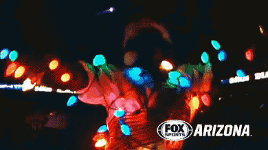 an advertisement for fox sports arizona shows a clown