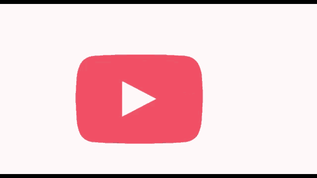 a red youtube icon with a white play button