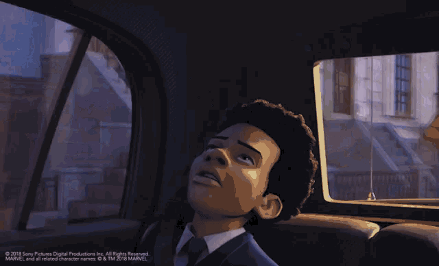 a picture of a man in a car with the words seriously