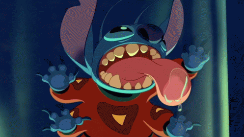 Flawed Product Of A Deranged Mind; Licking Window - Lilo And Stitch GIF