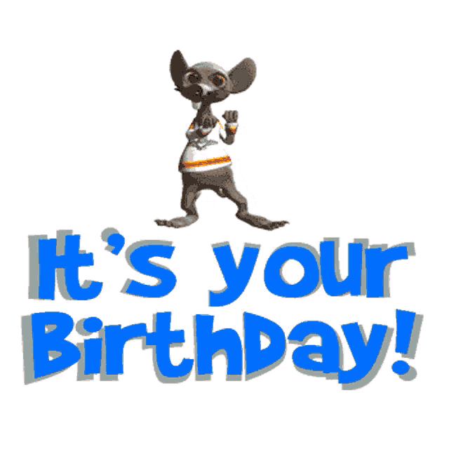 Birthday Rat GIF