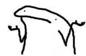 a black and white drawing of a frog with long legs and a long nose .