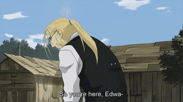 a man in a black vest says so you 're here