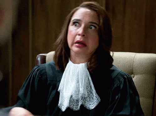 The Good Place The Judge GIF - The Good Place The Judge Thumbs Down GIFs