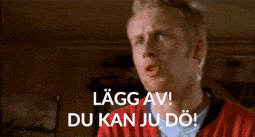 a man wearing a bowler hat is eating a piece of food with the words " lagg av du kan ju do " written below him