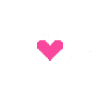 it is a pixel art of a pink heart .