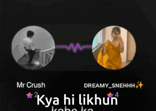 a picture of a man and a woman with the words mr crush and dreamy_snehhh below them
