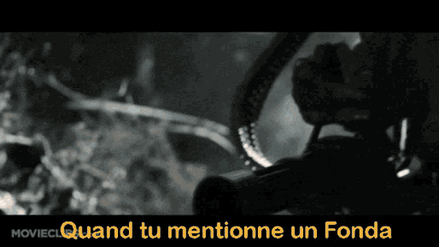 a screen shot of a movie with the words quand tu mentionne un fonda on it