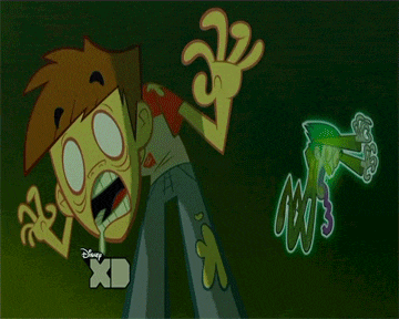 a cartoon character with a disney xd logo on the bottom