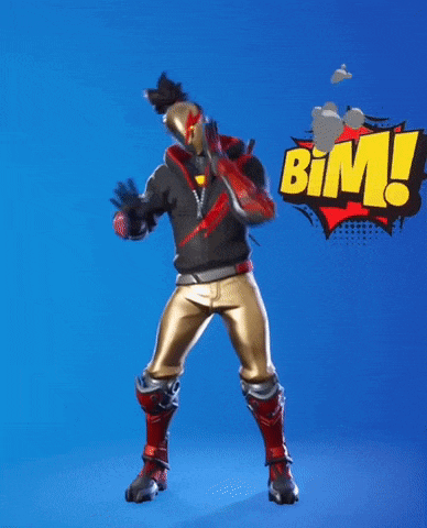 a man in a superhero costume is standing in front of a speech bubble with the letter p on it .