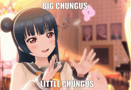 Big Chungus Little Chungus GIF - Big Chungus Little Chungus Hanamaru GIFs