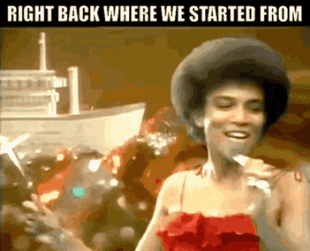 Right Back Where We Started From Maxine Nightingale GIF - Right Back Where We Started From Maxine Nightingale 70s Music GIFs