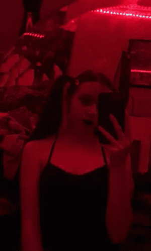 Red Selfie GIF - Red Selfie Red Filter GIFs