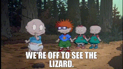 Rugrats Tommy Pickles GIF - Rugrats Tommy Pickles Were Off To See The Lizard GIFs