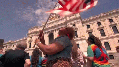 Flag March GIF - Flag March Protest GIFs