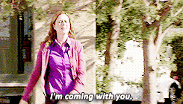 The Office Pam Beesly GIF - The Office Pam Beesly Im Coming With You GIFs