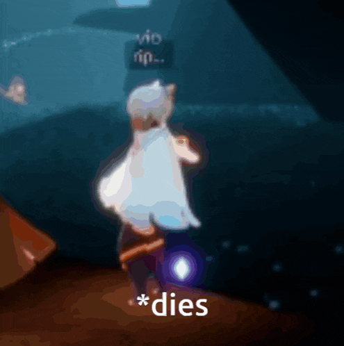 a blurry picture of a person in a video game with the word dies in the corner
