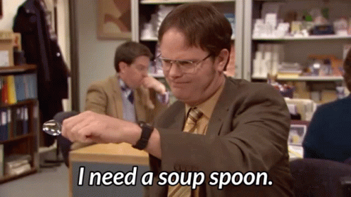 Soup Spoon Dwight GIF - Soup Spoon Dwight The Office GIFs