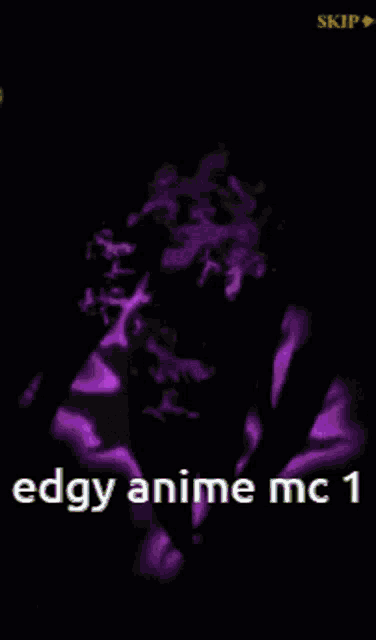 a pixelated image of a person with the words edgy anime mc 1