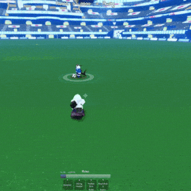 a soccer field with a white box in the middle that says ' 00:00 '