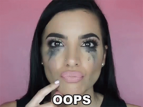 Bilintina Bilintinamakeup GIF - Bilintina Bilintinamakeup Oops GIFs