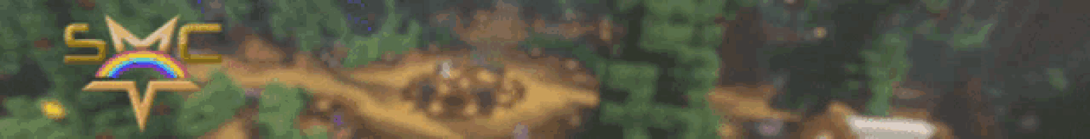 a blurred image of a forest with the smc logo