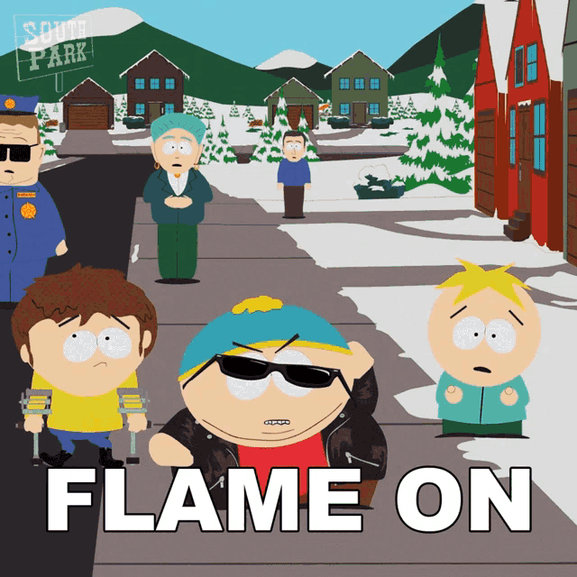 Flame On Eric Cartman GIF - Flame On Eric Cartman South Park GIFs