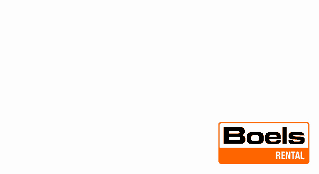 a boels rental sign that says good luck with your project