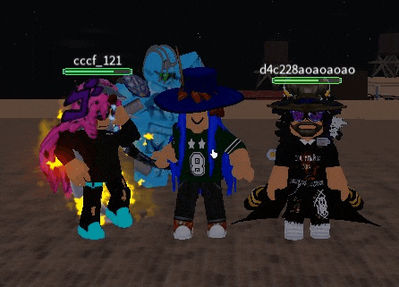 a group of roblox characters are standing next to each other and one of them has the number 8 on their shirt