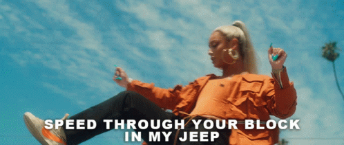 Speed Through Your Block In My Jeep Dani Leigh GIF - Speed Through Your Block In My Jeep Dani Leigh Monique GIFs