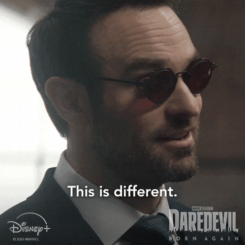 a man in a suit and tie says this is different