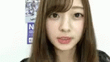 梅澤美波 乃木坂46のメンバー 口紅　メイク GIF - Umezawa Minami Nogizaka Lipstick GIFs