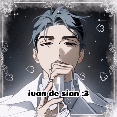 a drawing of a man with the name ivan de sian 3 on the bottom