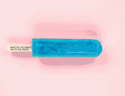 a toothbrush with the words " what did the grandma say to the frog " on it