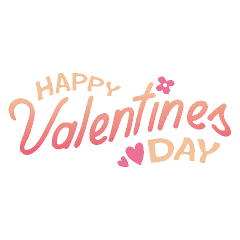 a happy valentine 's day greeting card with pink hearts