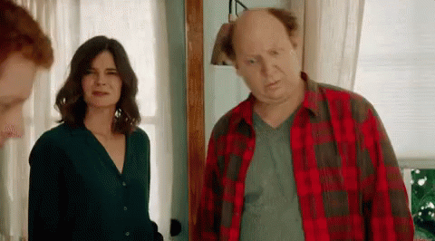 Double Whammy GIF - Life In Pieces Ouch Funny GIFs