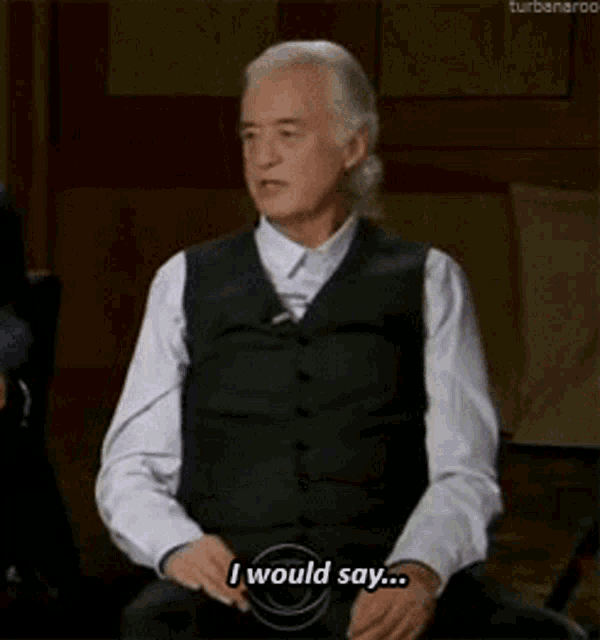 Led Zeppelin I Would Say GIF - Led Zeppelin I Would Say Without Being Conceited GIFs