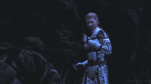 a video game character says go home