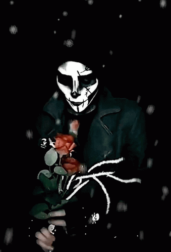 Roses Skeleton GIF