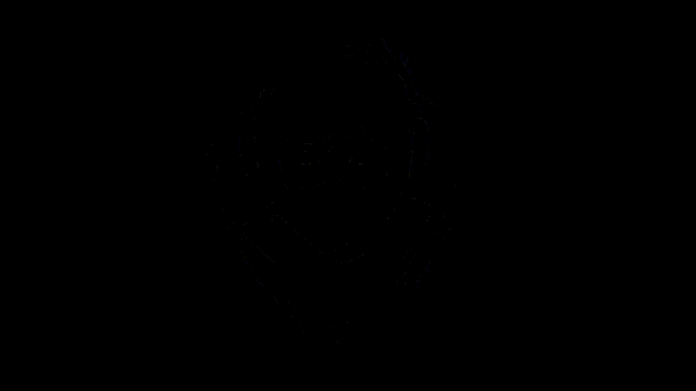 a person wearing headphones and a mask on their face .