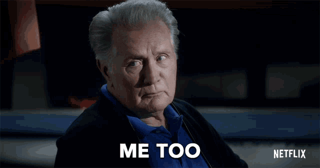 a man says me too in a netflix advertisement