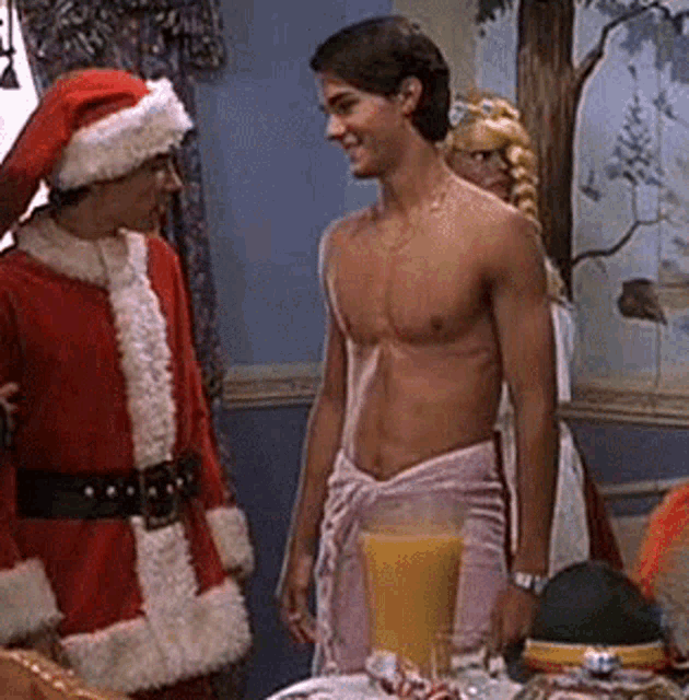 Adam La Vorgna Take Towel Off GIF - Adam La Vorgna Take Towel Off Ill Be Home For Christmas GIFs