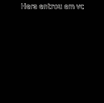 a cartoon of raven with her eyes closed and the words hera entrou em vc below her