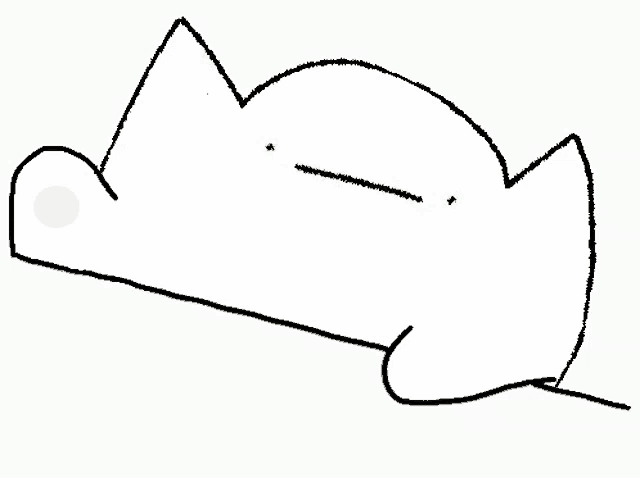 a black and white drawing of a cat laying down with its eyes closed