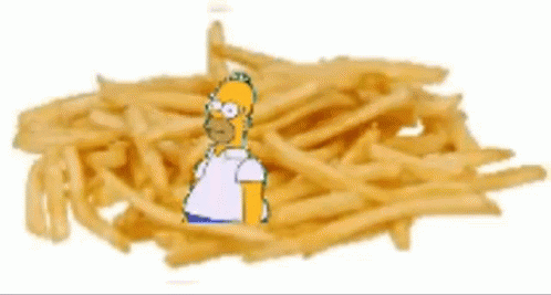 Homer Simpson Fries GIF - Homer Simpson Fries GIFs