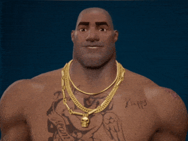 a man with a tattoo on his chest has the word happy written on his arm